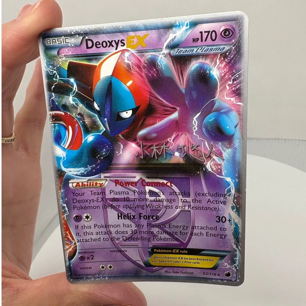 Pokemon Deoxys EX 53/116 Holo Rare World‎ Championships 2014 Team Plasma Card